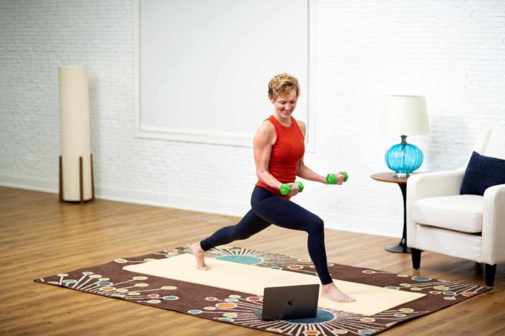 Person practicing Pilates for health benefits